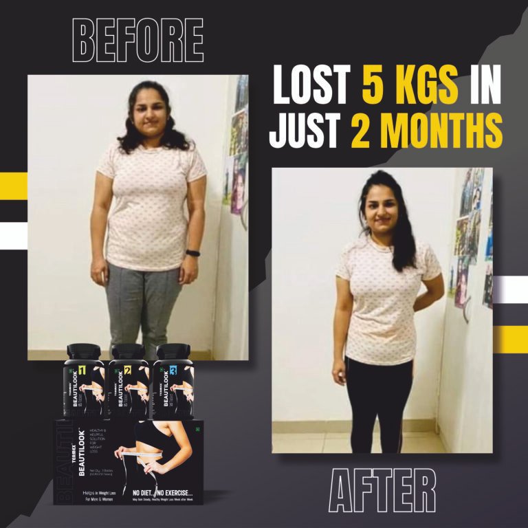 5 Kg Weight loss in just 2 Month with beautilook ayurvedic weight loss product