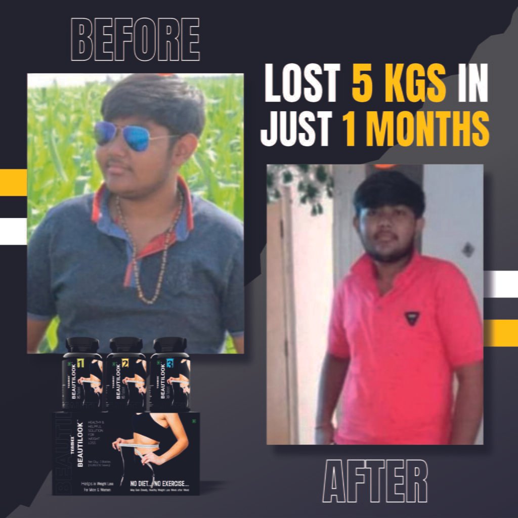 5 Kg Weight loss in just 1 Month with beautilook ayurvedic weight loss product