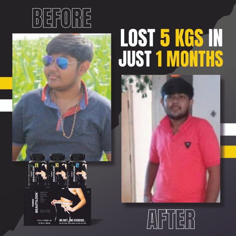 5 Kg Weight loss in just 1 Month with beautilook ayurvedic weight loss product