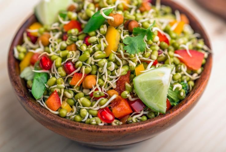 Sprouted Moong Salad