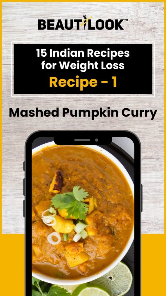 Mashed Pumpkin Curry recipe for Weight Loss